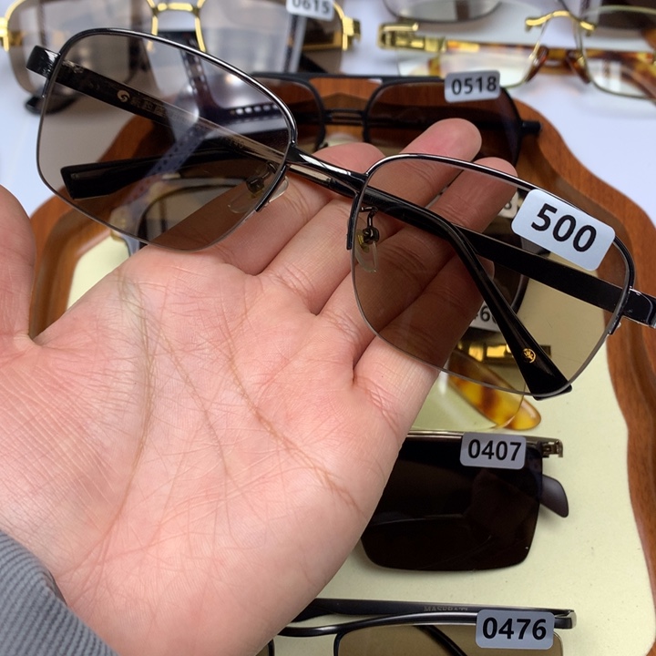 一体款半框茶水晶500