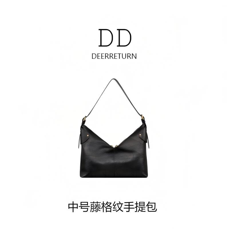 DD【中号迪迪褶皱包】2025款轻奢复古经典时尚藤格纹百搭手提包女士