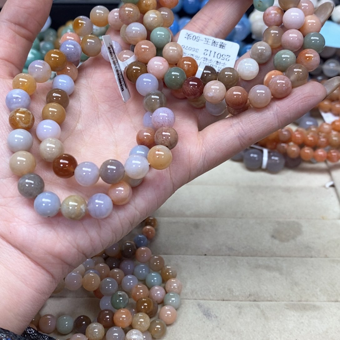 硅化珊瑚（珊瑚玉）手链未镶嵌水**货348