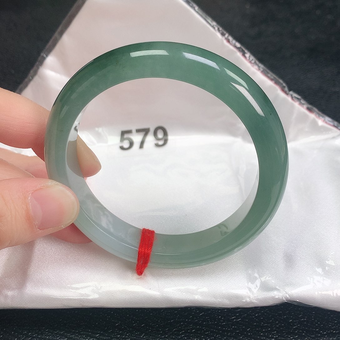 翡翠手镯未镶嵌57加