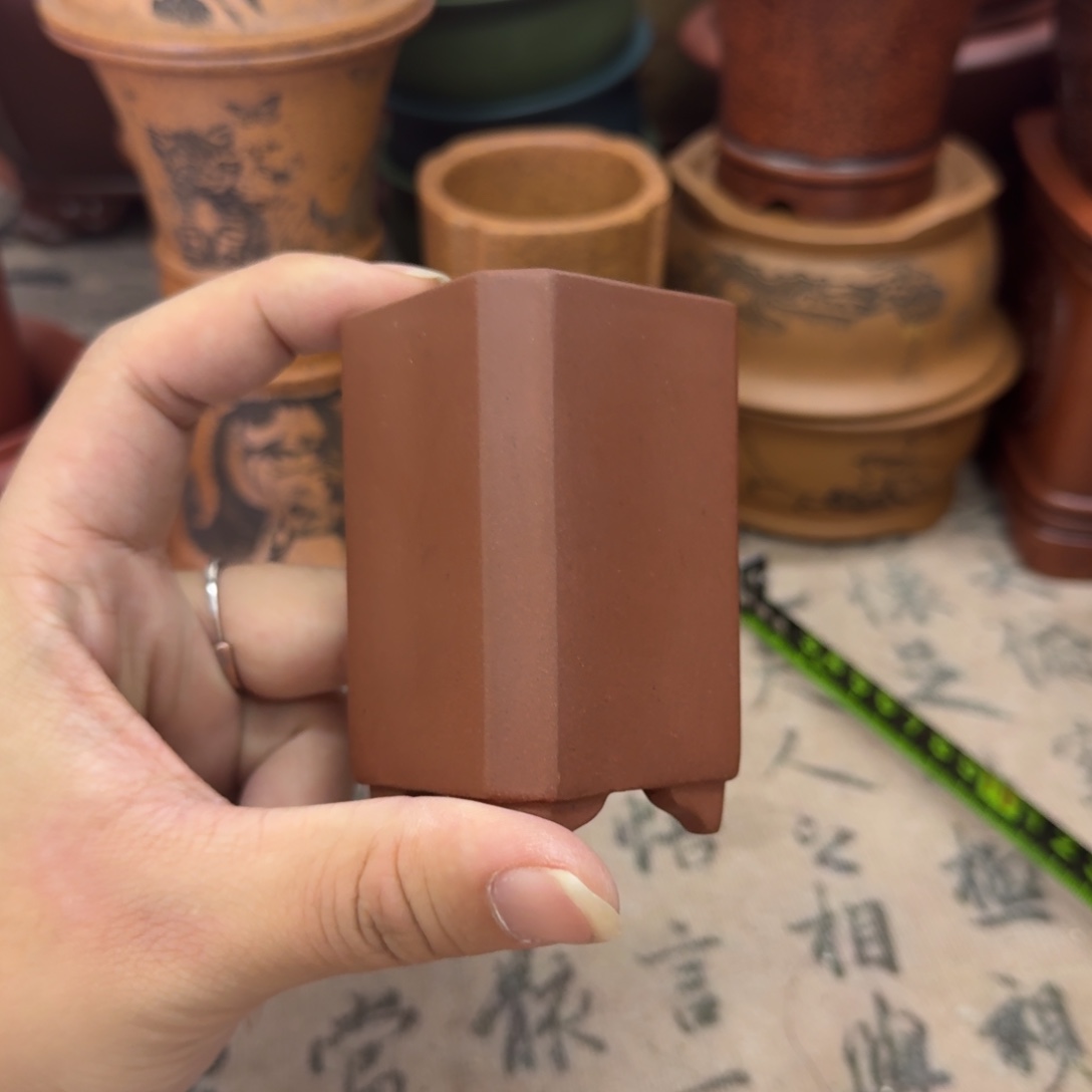 紫砂花盆宜兴紫砂正品4.5x6.5