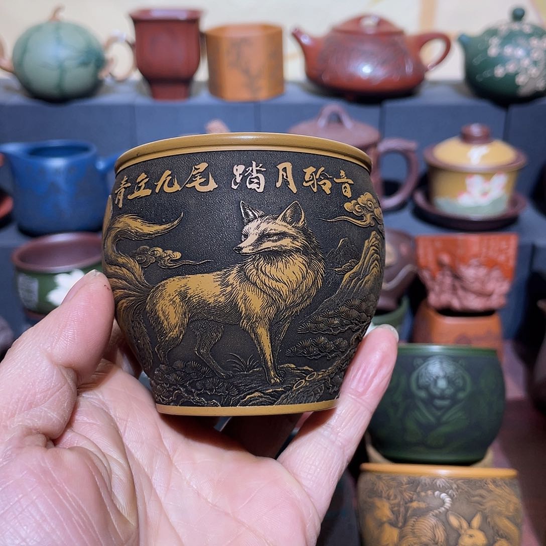 原矿紫砂手工主人杯