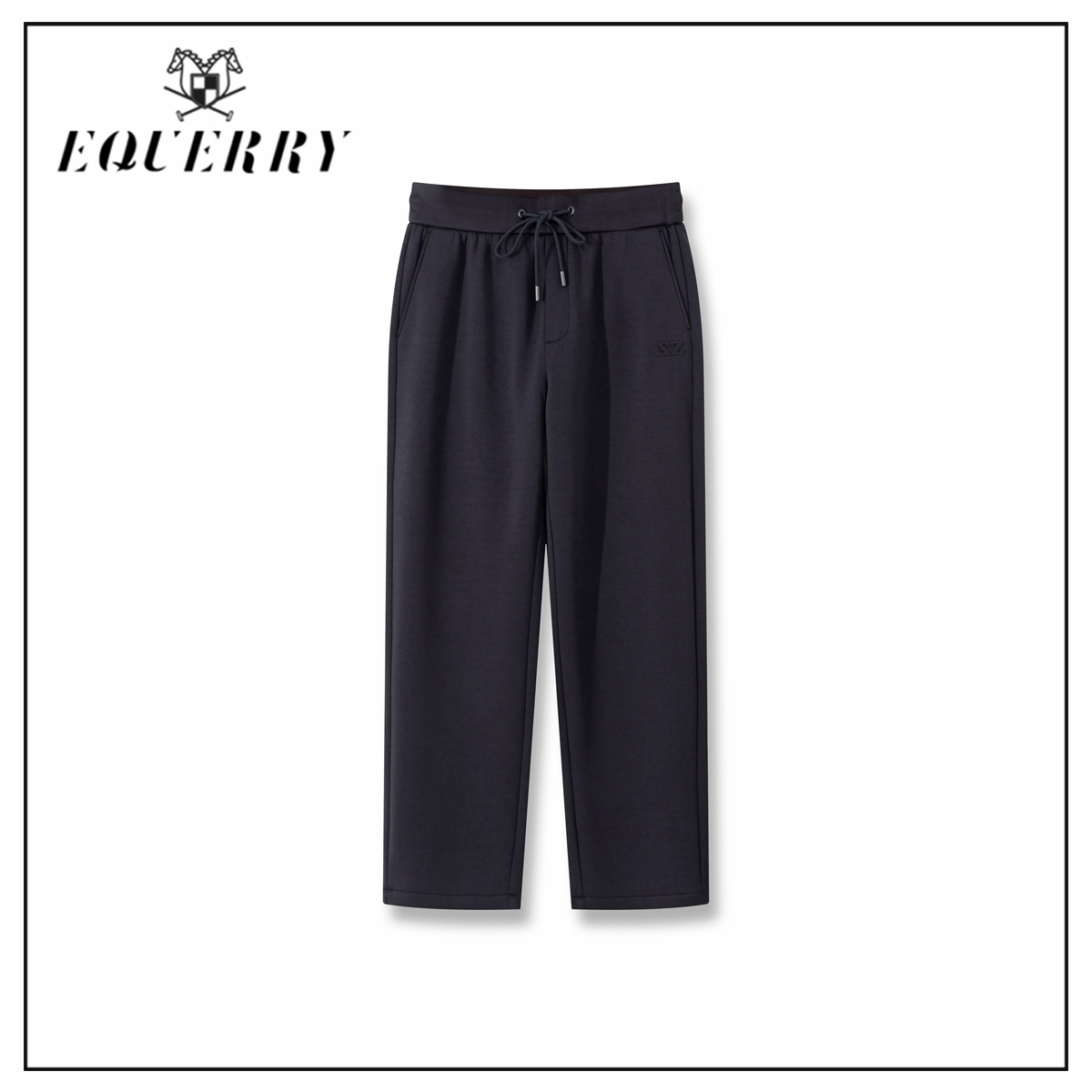 【潘文青补贴】EQ男装绅士风中腰直筒加厚莫代尔棉男士休闲裤-K609