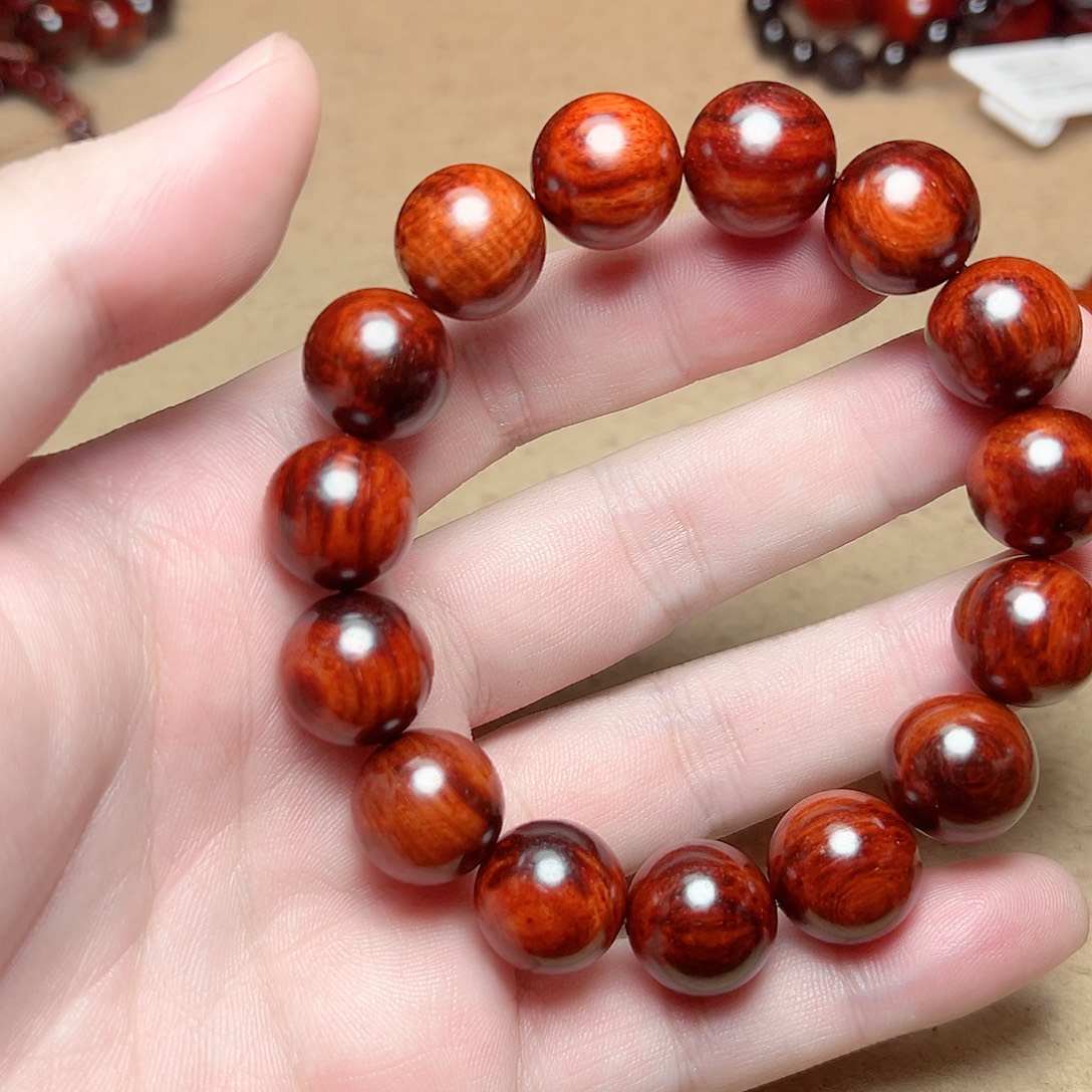 小叶紫檀手串/手链15琴料水波瘤疤芝麻点