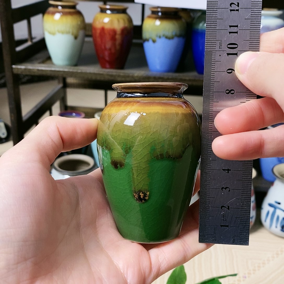 摆件景德镇高温陶瓷小花瓶