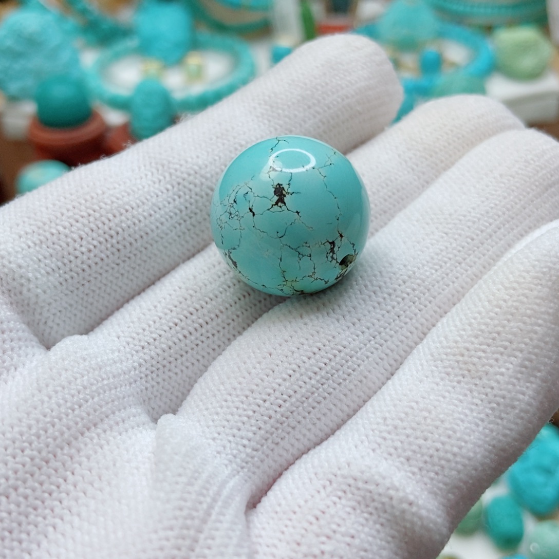 小***姐未镶嵌绿松石珠子