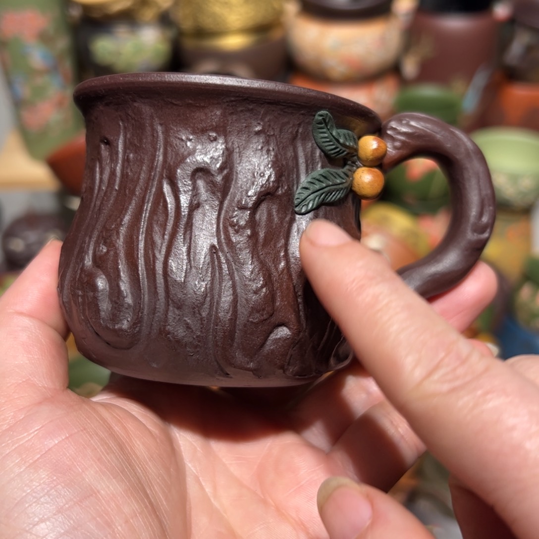 紫砂茶杯岁**偷宜兴紫砂主人杯