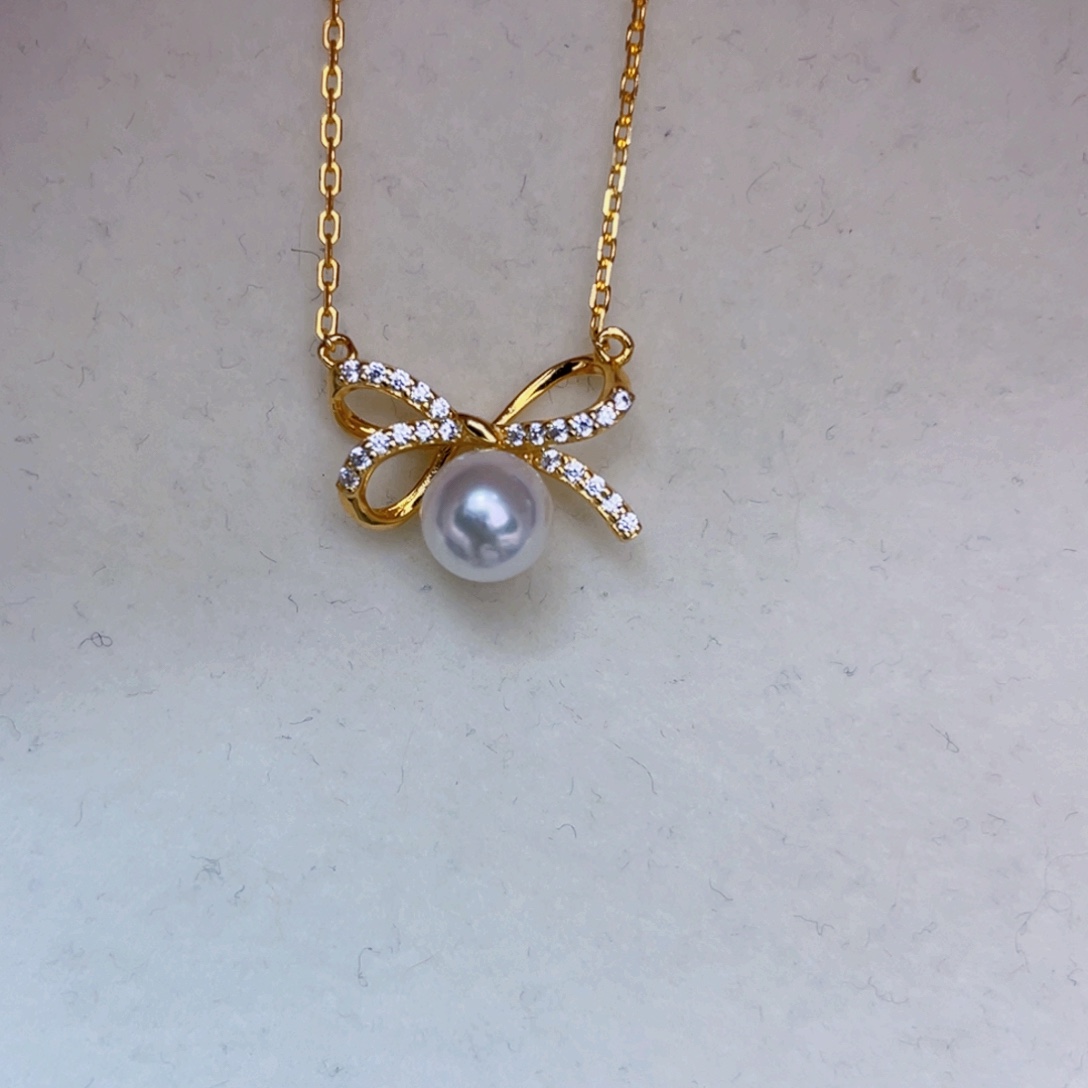 暴***妹海水珍珠套链银S925镶嵌