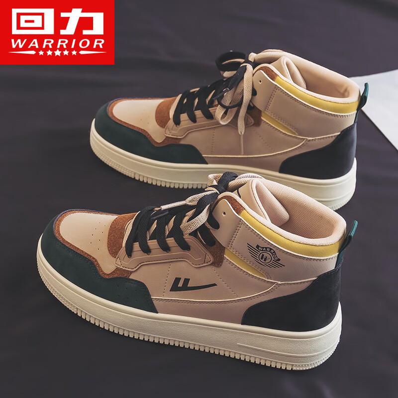 Warrior/回力男鞋高帮鞋2025秋季潮流百搭休闲运动鞋情侣厚底板鞋商品图