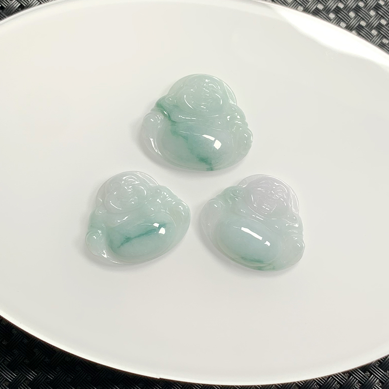 天然翡翠A货 飘花佛公吊坠 多样性发货一件
