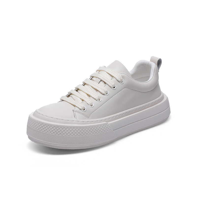 春季新款男士休闲鞋厚底增高小白鞋男款鞋子白色小众百搭板鞋