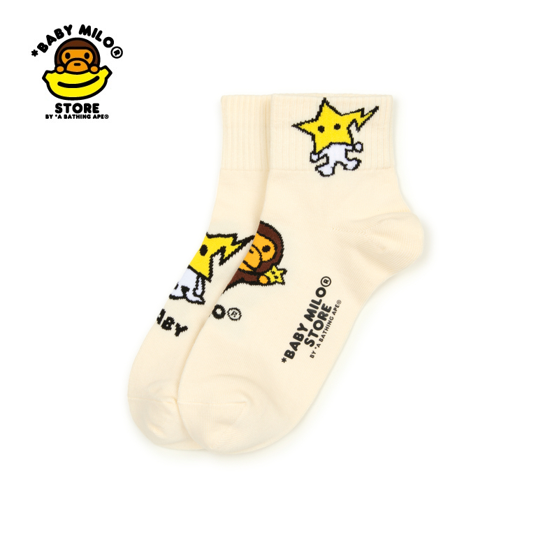 BABY MILO STORE配饰卡通星星小猴短袜4408XXP