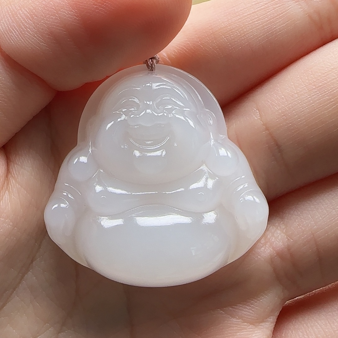 和田玉未镶嵌吊坠(赠链)