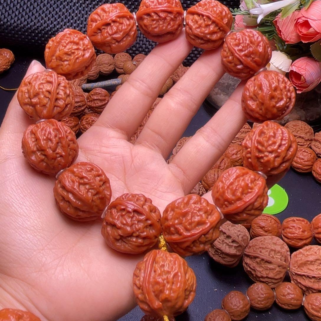 手串文玩核桃鳄鱼纹京八棱