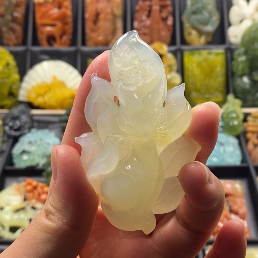 蛇纹石玉合金颈饰