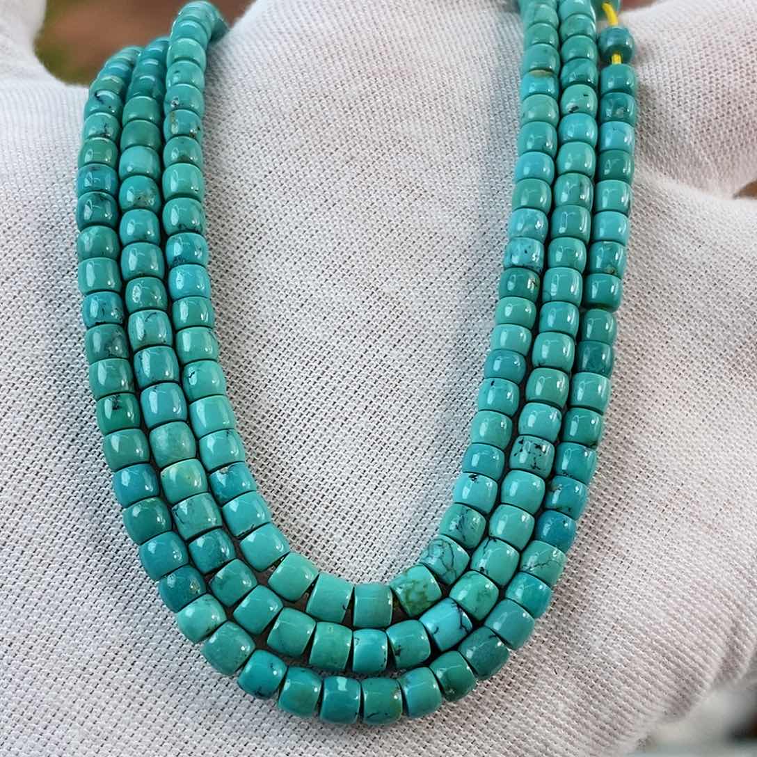 绿松石珠宝奇石未镶嵌4.2mm