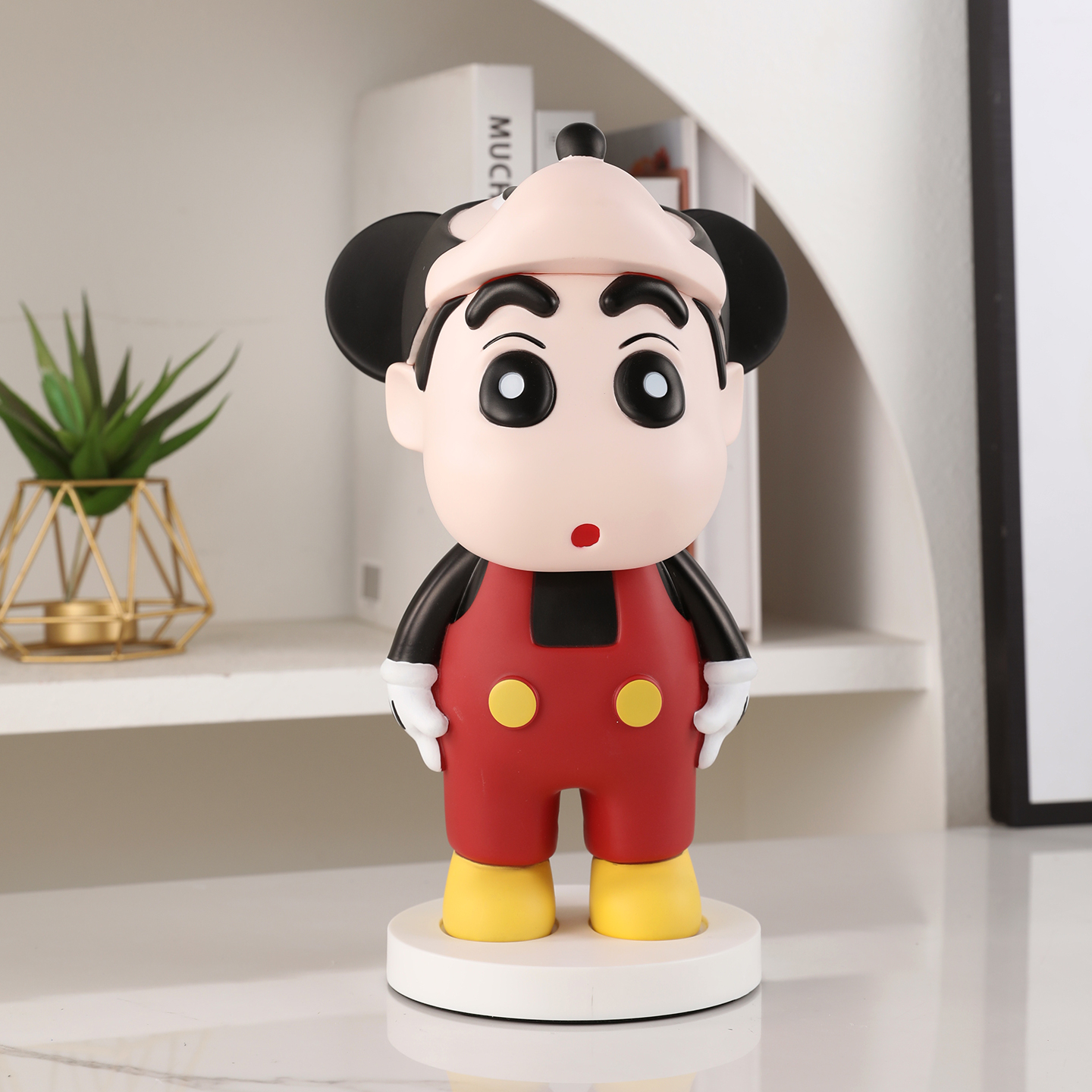 米奇蜡笔小新客厅潮玩摆件入户桌面玄关柜家居摆设装饰品公仔玩偶