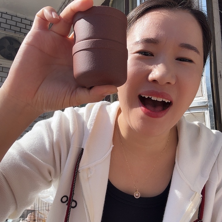 茶壶紫砂原矿紫泥杯拍一发二70cc