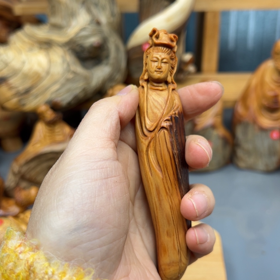 柏木崖柏木摆件手把件，37