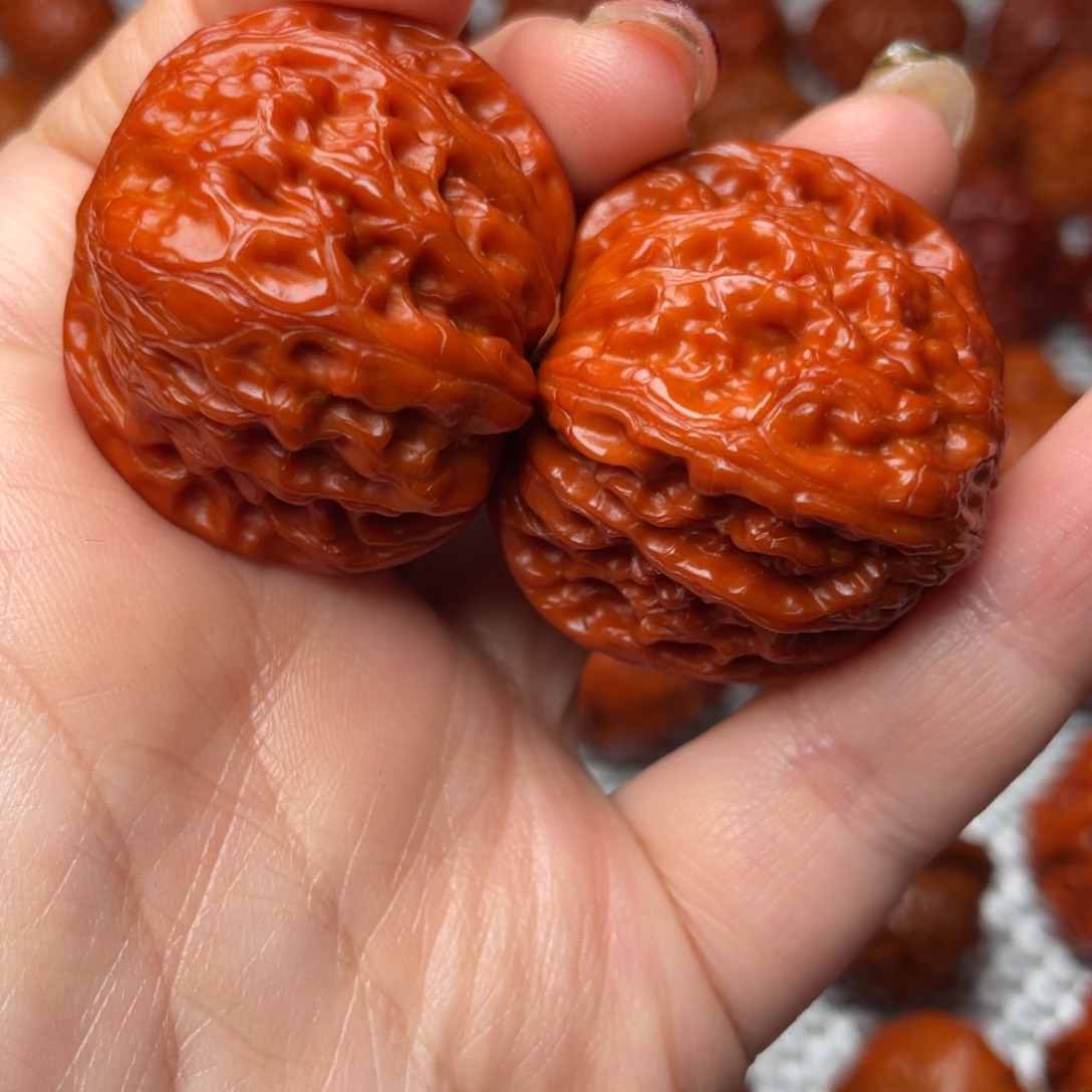 桃核吊坠文玩核桃 手把件 磨盘 38