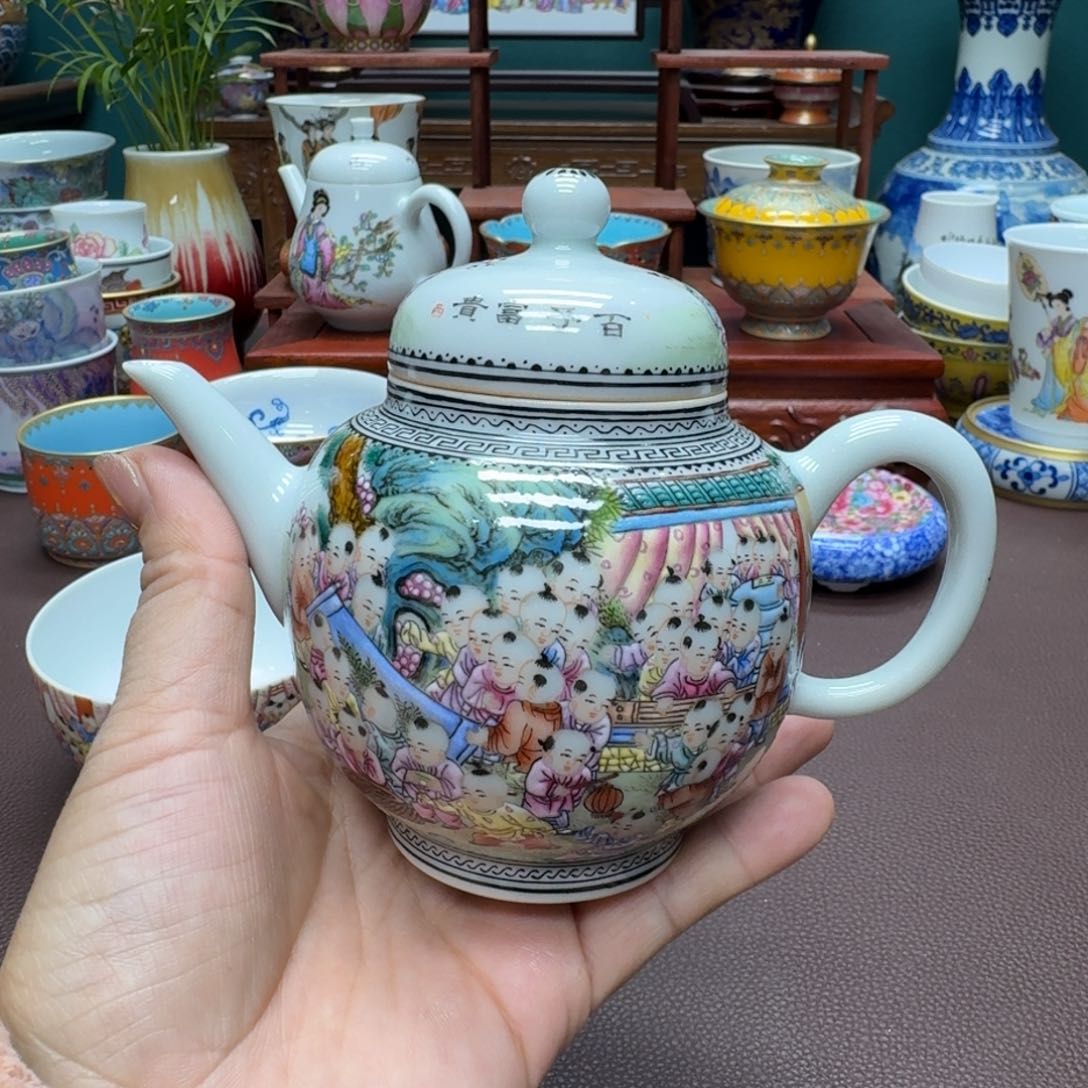 瓷片景德镇仿古手工制作精品展示