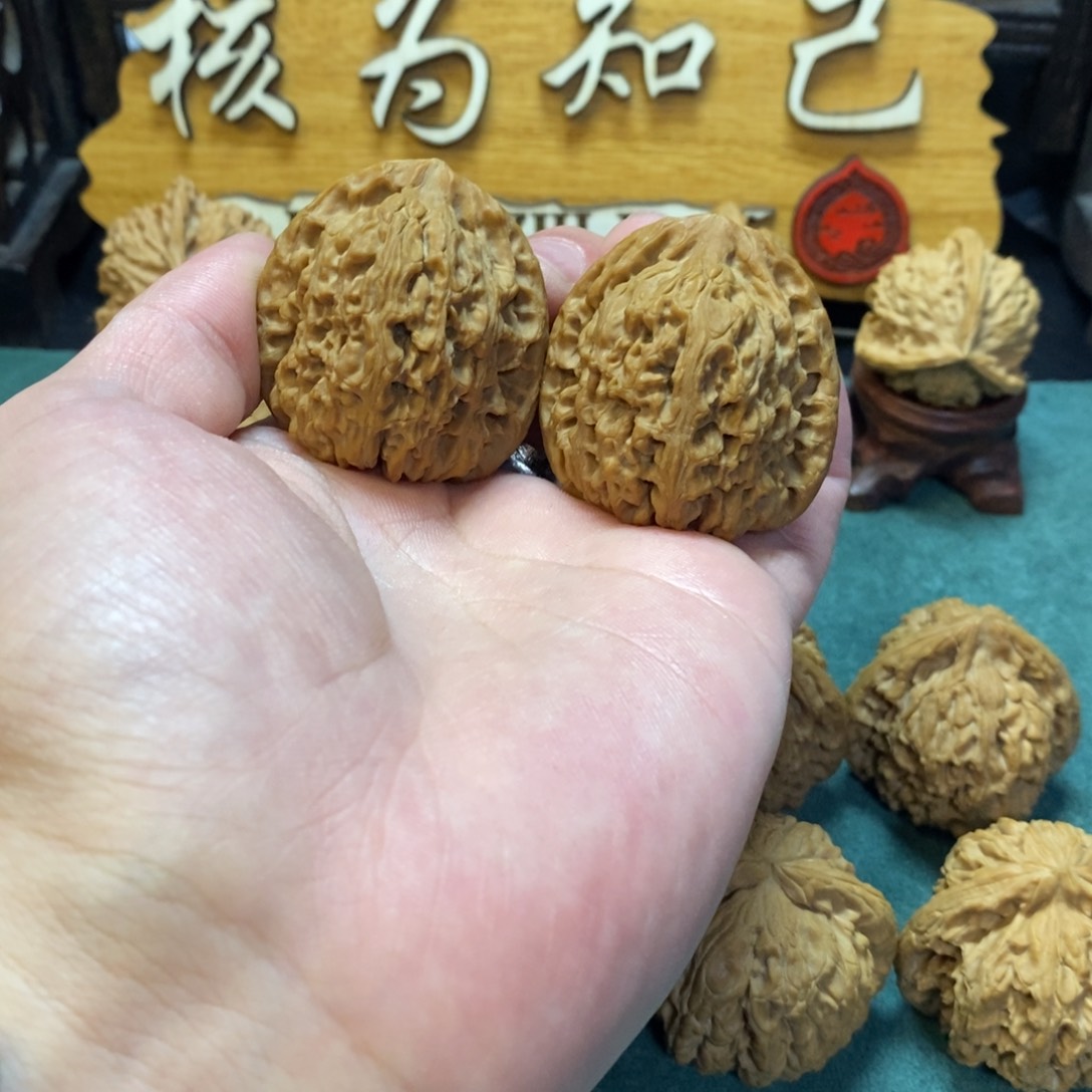 文玩核桃把件南将石38全品