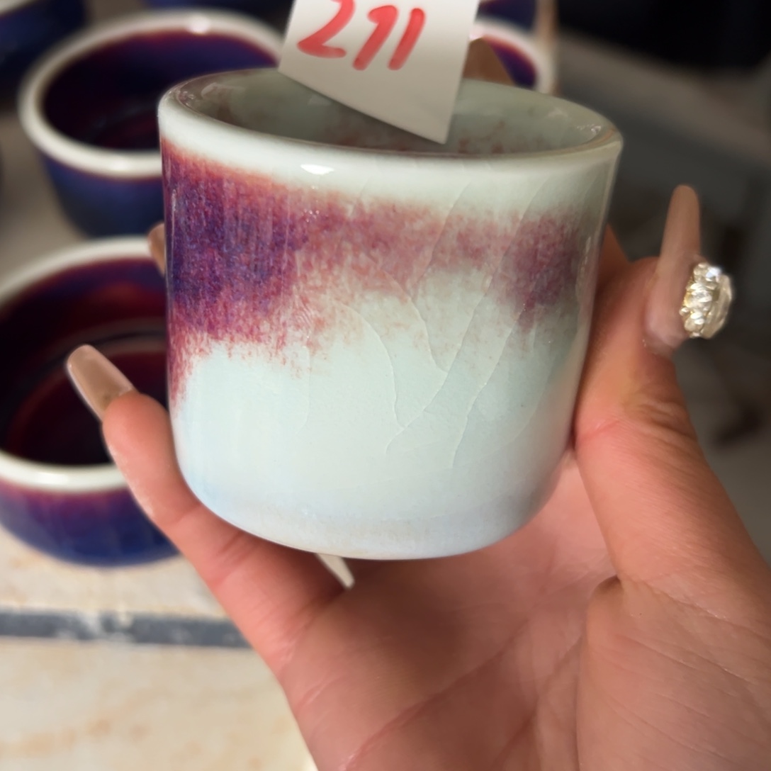 瓷片微瑕主人杯纯手工