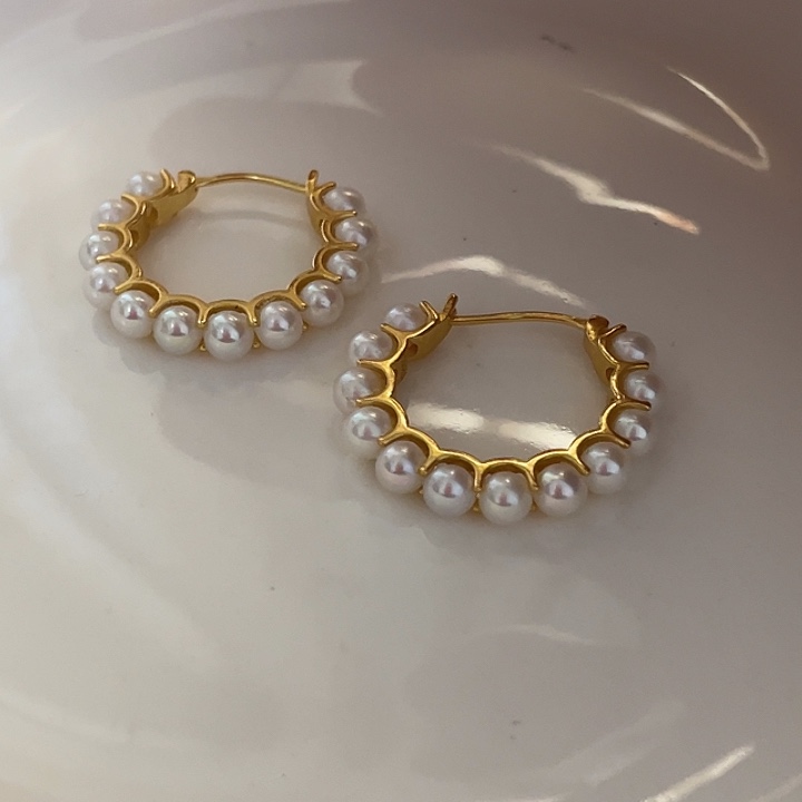 耳饰淡水珍珠银S925镶嵌