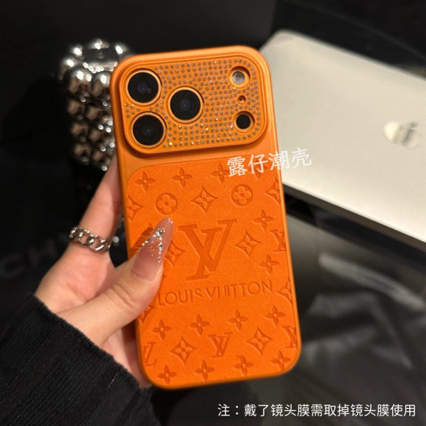 镜框镶钻秒变17ProMax相机按键全包手机壳适用苹果iPhone16/15/14