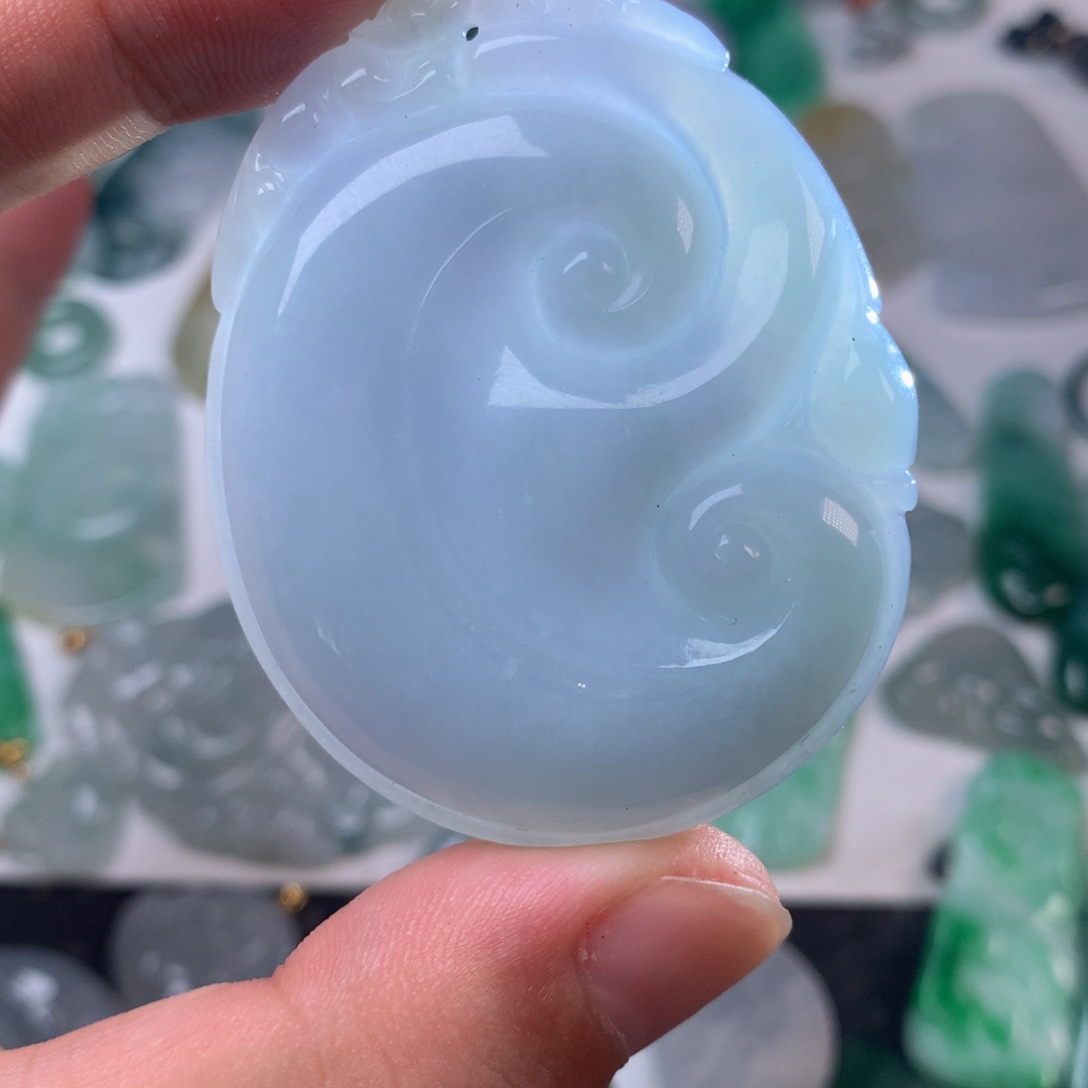 未镶嵌挂件翡翠如意