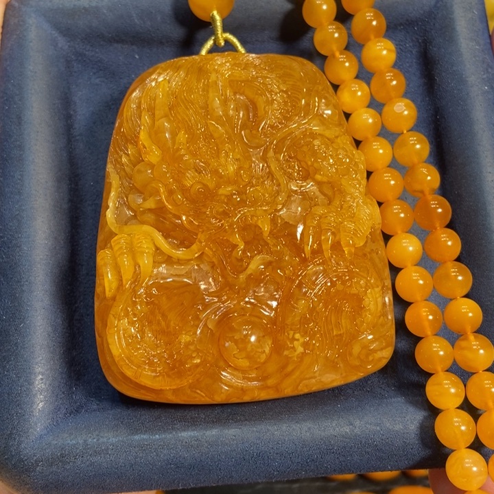 蜜蜡颈饰未镶嵌蜜蜡