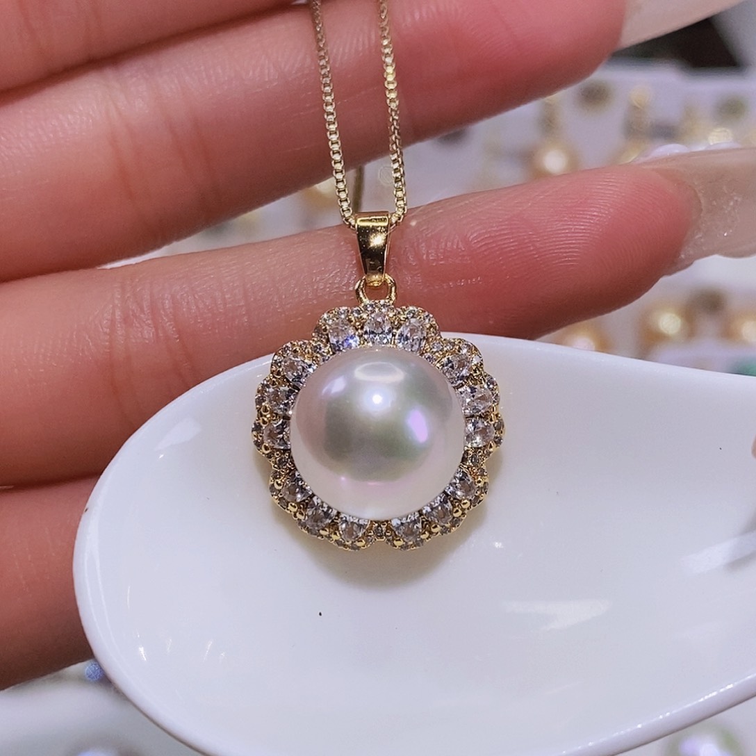 淡水珍珠颈饰合金