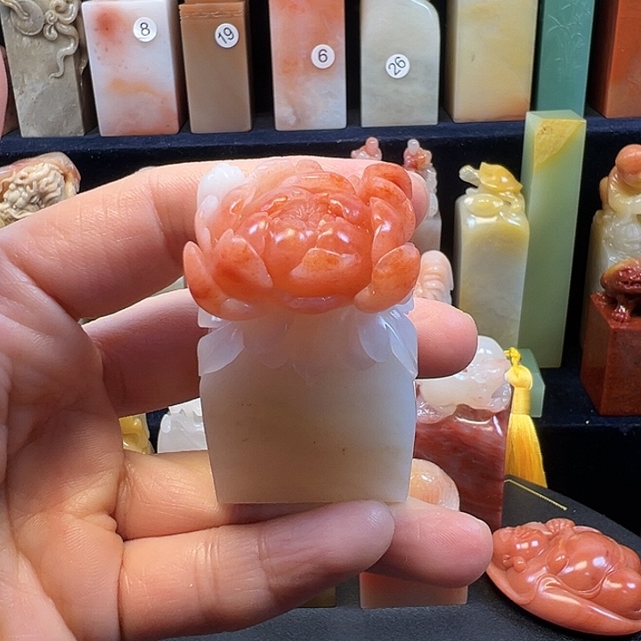 寿山石印石寿山石手工雕刻