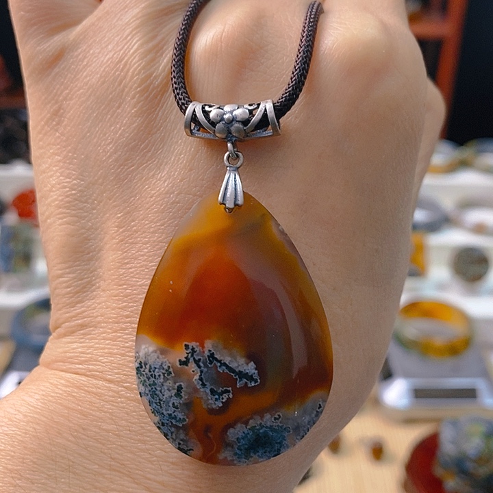 【闪购商品】玛瑙/玉髓颈饰银S925镶嵌