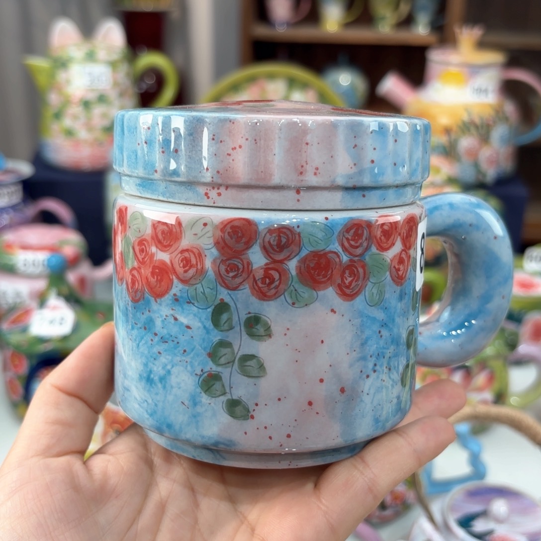 景德镇手绘高温釉下彩陶瓷茶具