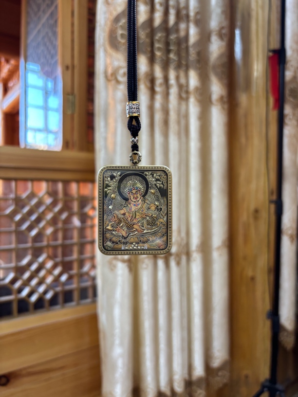 热贡纯手绘唐卡【黄财神】