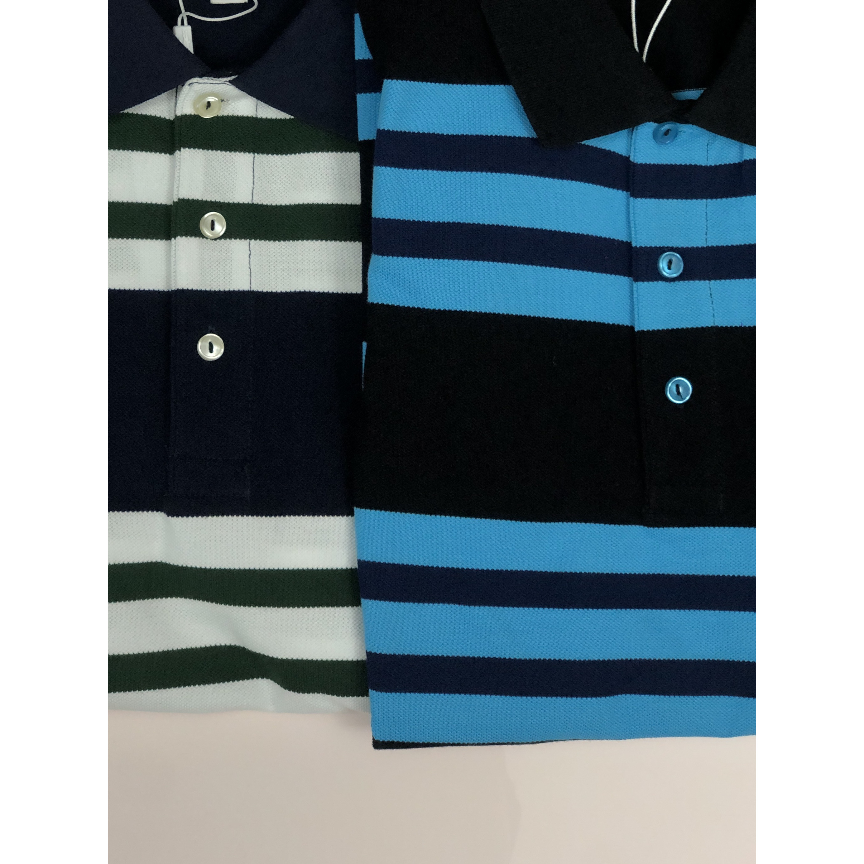 3839条纹休闲翻领POLO衫