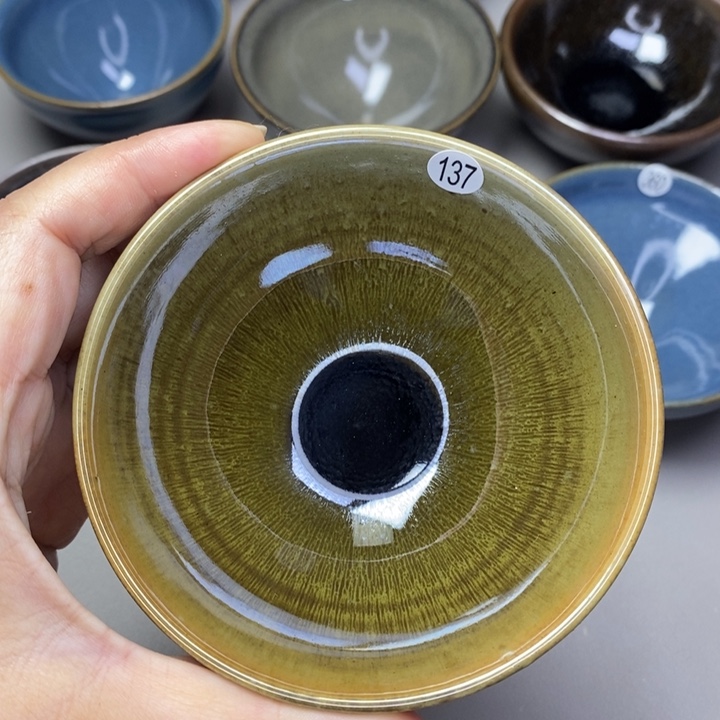 茶盏建窑建盏柴烧主人杯