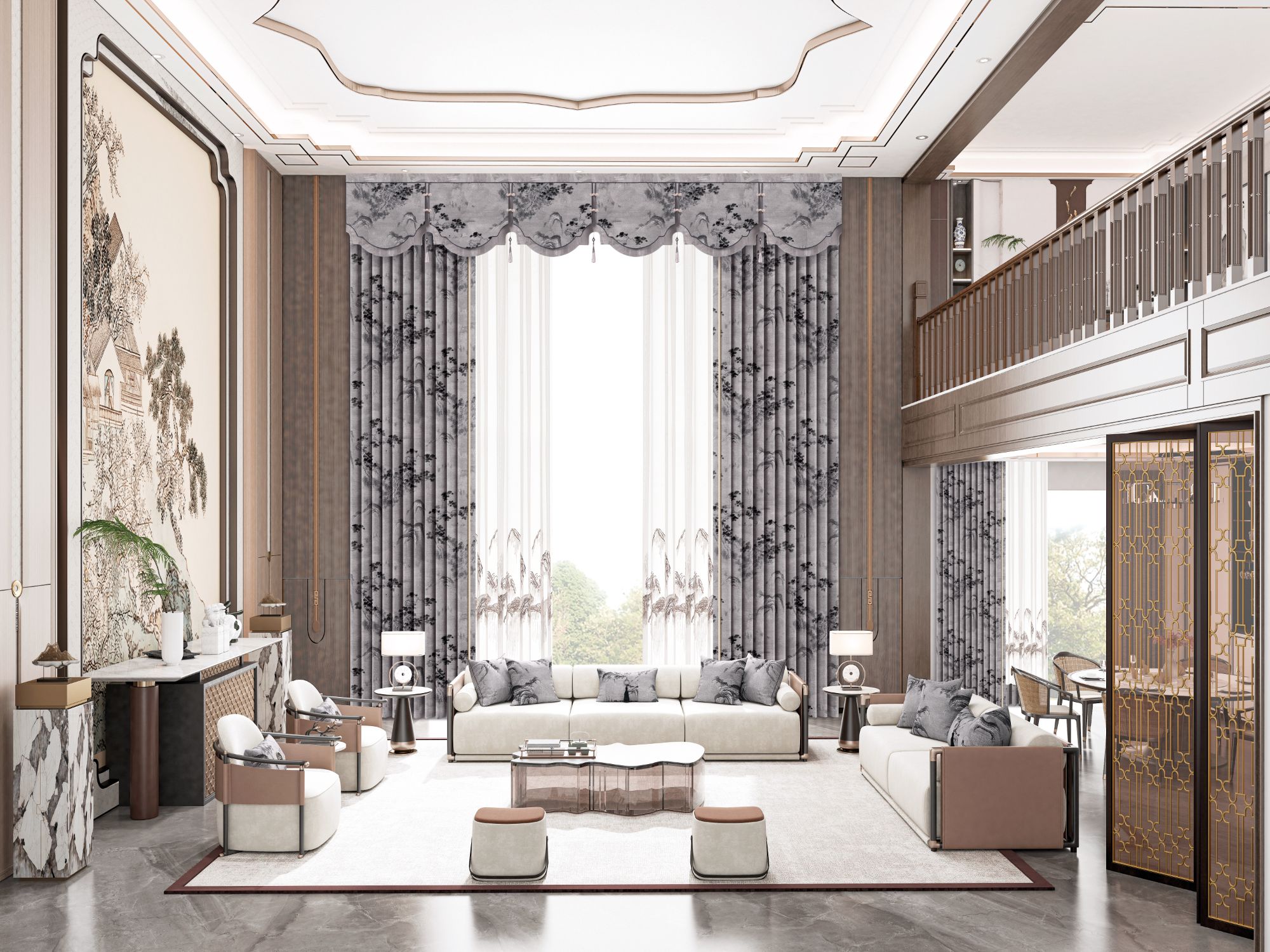 【天宇阁】2025秋季新品窗帘上样政策B