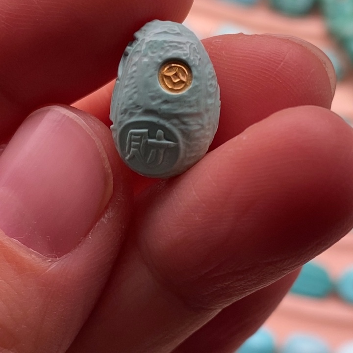 绿松石未镶嵌挂件