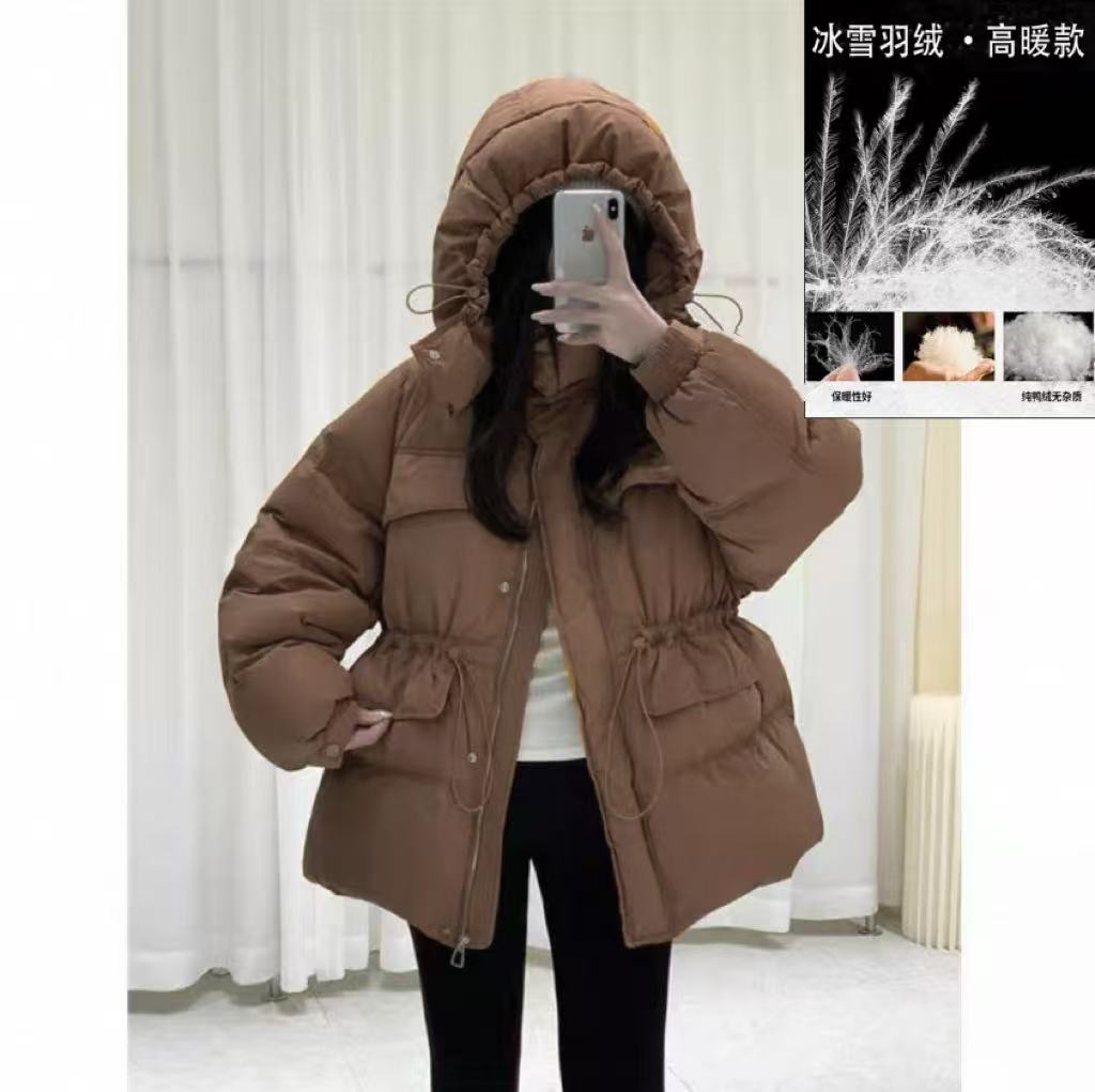 【羽绒服】索尼尔保羅冬季保暖加绒加厚款宽松外套女装3861[YYJ]