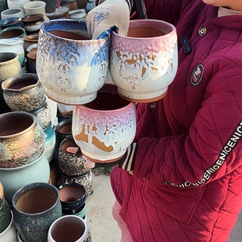 口14高16瑕疵盆子 