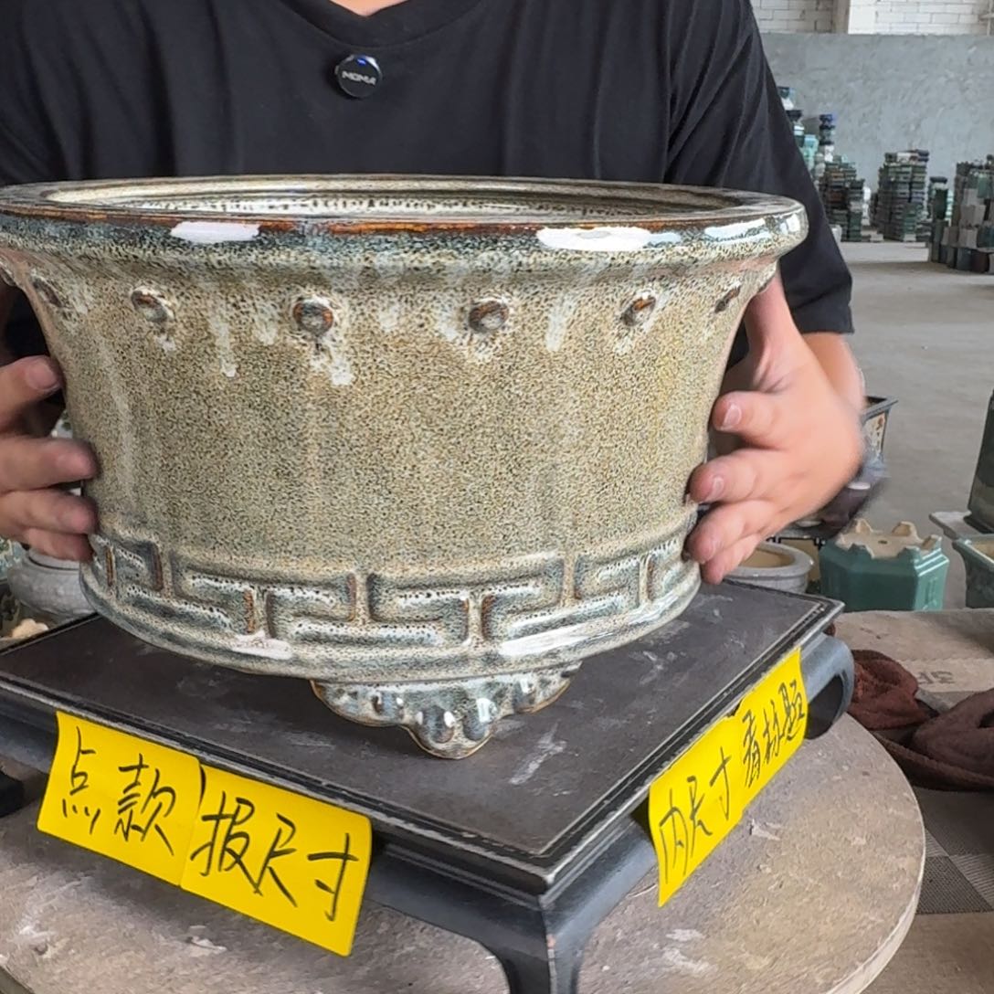 。一风堂石湾花盆 内29*16