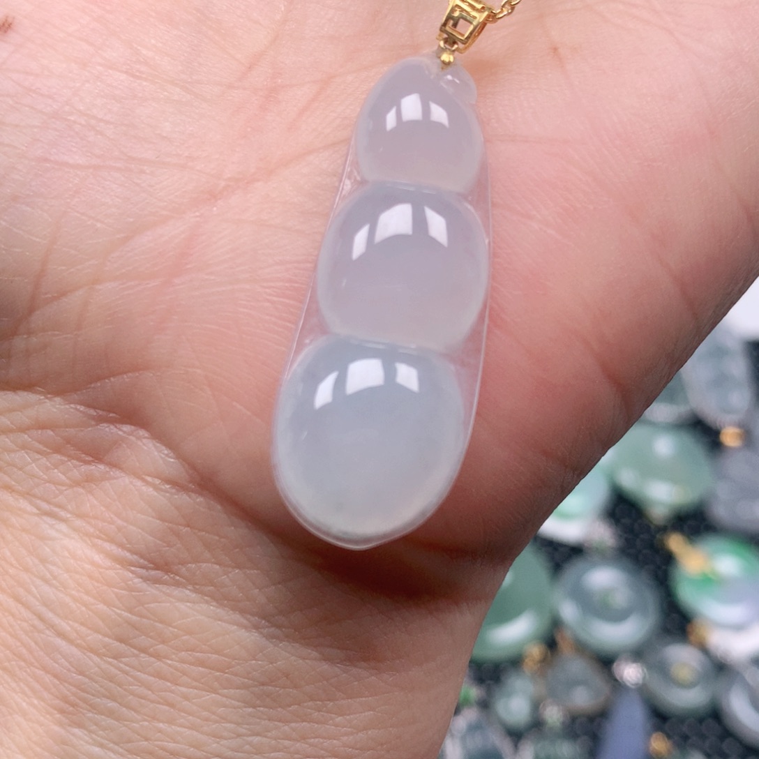 【闪购商品】翡翠吊坠(不含链)18K金镶嵌