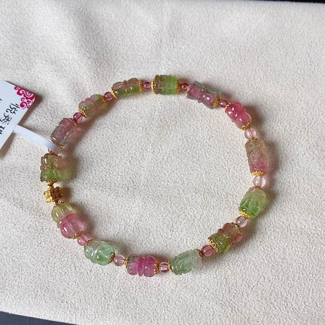 碧玺碧玺手链未镶嵌