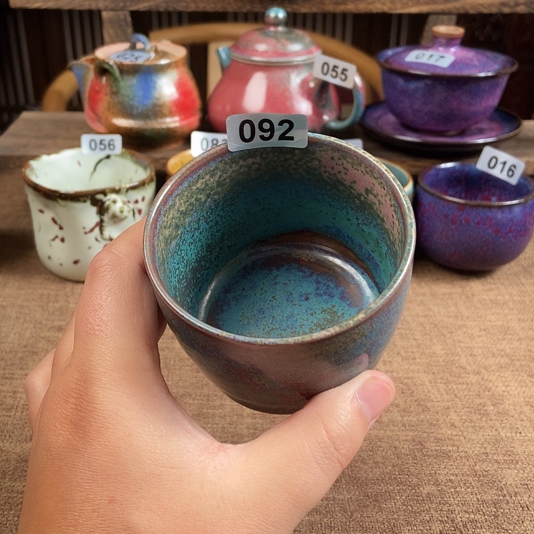 瓷片钧瓷茶壶茶具