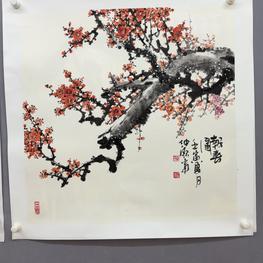 国画艺术家真人手绘