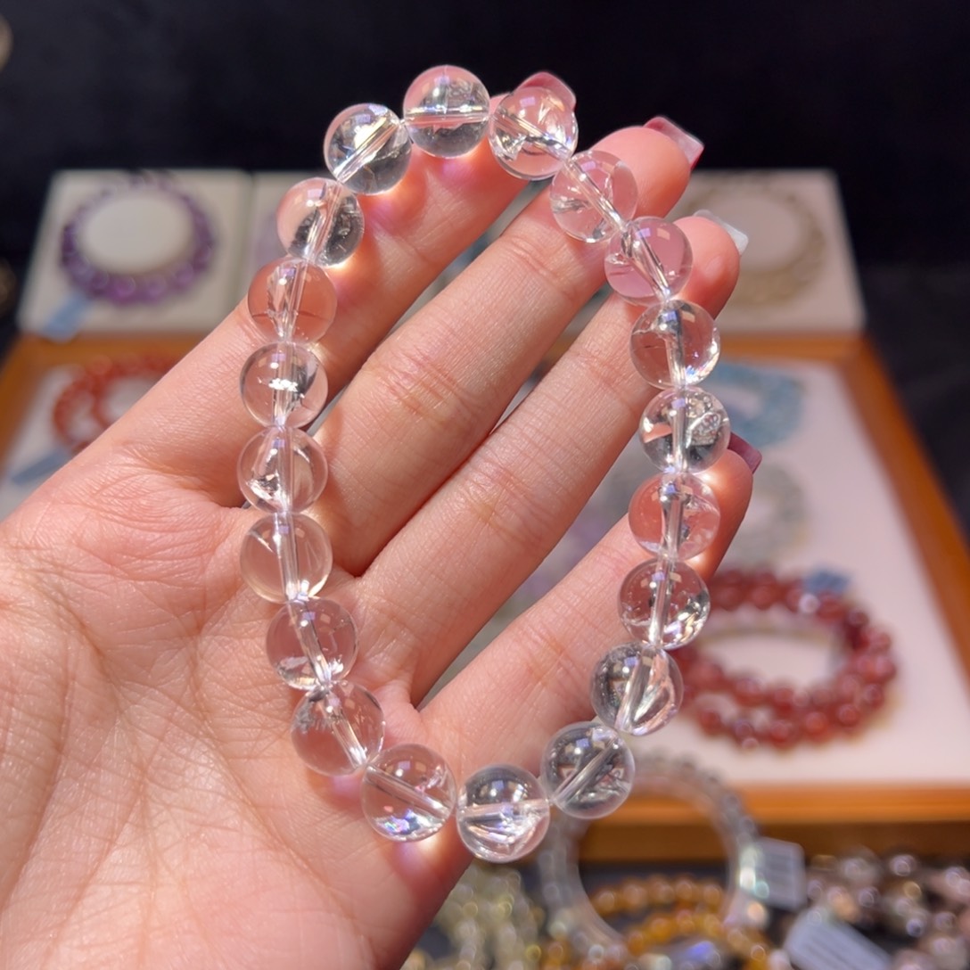 水晶手串未镶嵌10m白利姆利亚