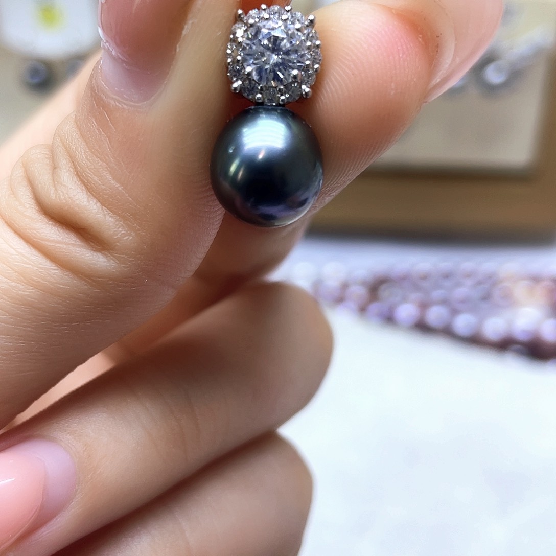 海水珍珠颈饰银S925镶嵌