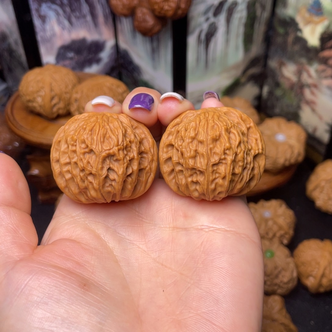 文玩核桃把件39全品山地磨